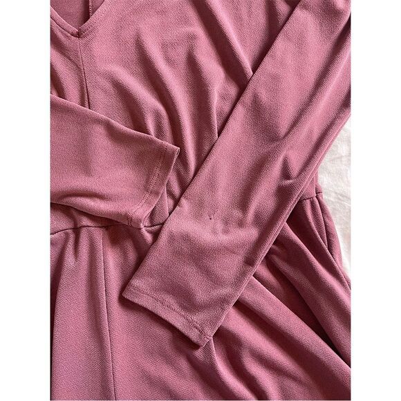 Forever 21 Romper | Long Sleeve, Plus Size, Mauve - Picture 8 of 13